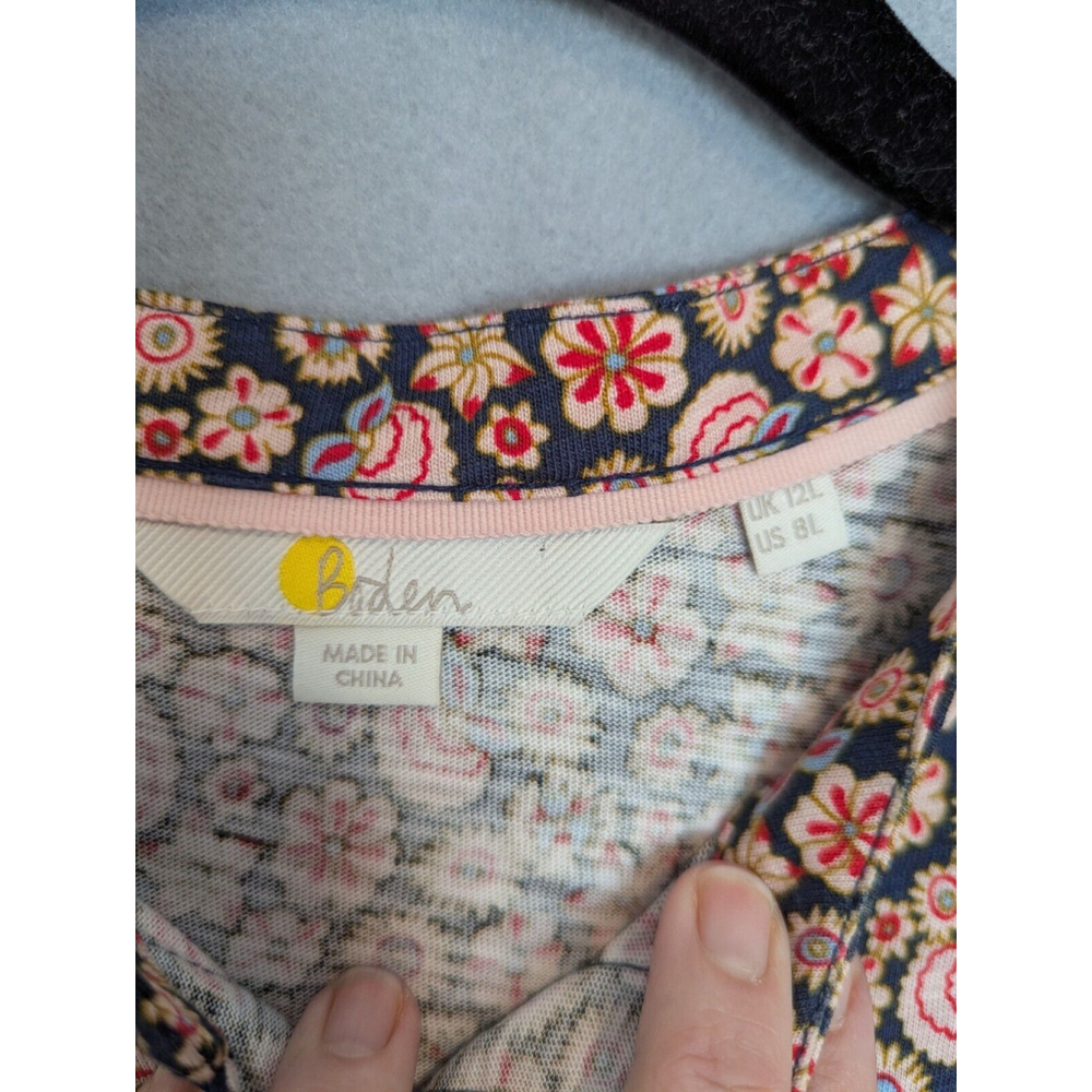 Boden Pink Floral Midi Dress - Picture 8 of 12